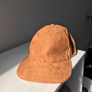 Brown Suede Baseball Hat